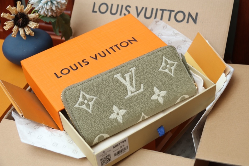 CLOSETOFJOY Luxury Brand Purse Clémence Wallet Monogram Empreinte Leather PL005