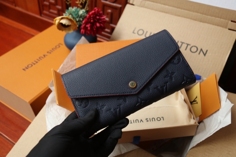 CLOSETOFJOY Luxury Brand Purse M61182 Sarah Wallet in Embossed Monogram Empreinte Leather PL045