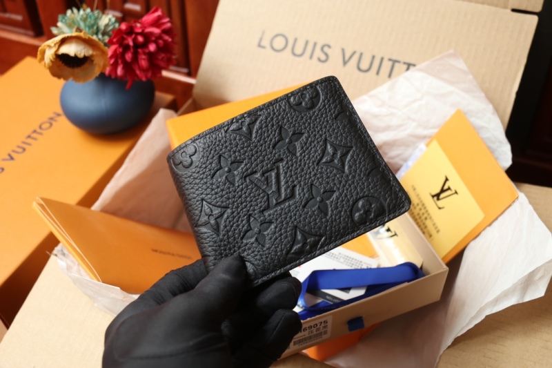 CLOSETOFJOY Luxury Brand Purse M69049 M69044 Pocket Organizer M69038 Brazza Wallet M69075 Slender Wallet Monogram Taurillon Leather - Men PL051