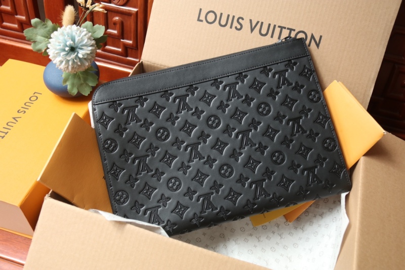 CLOSETOFJOY Luxury Brand Purse LV M82080 Black Leather Pochette Jour Handbag PL0128