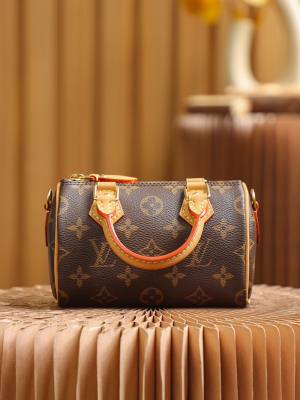 New Louis Vuitton Nano Speedy Mini M81085 Monogram Canvas - Women - Small Leather Goods PLA005