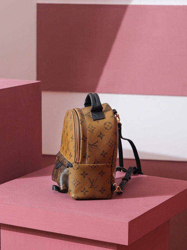 New Louis Vuitton 𝐏𝐀𝐋𝐌 𝐒𝐏𝐑𝐈𝐍𝐆𝐒 Mini Backpack - LV M44873 M44872 Monogram Canvas PLA028