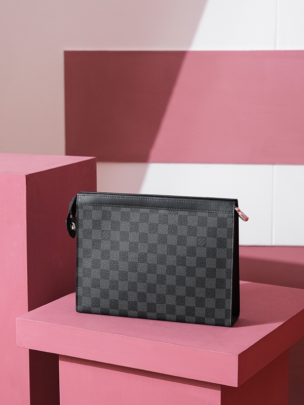 New Louis Vuitton 𝙋𝙊𝘾𝙃𝙀𝙏𝙏𝙀 𝙑𝙊𝙔𝘼𝙂𝙀 Clutch - LV N41696 N61692 Men Wallet PLA030