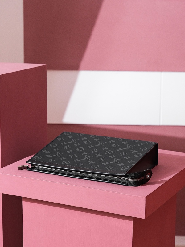 New Louis Vuitton 𝙋𝙊𝘾𝙃𝙀𝙏𝙏𝙀 𝙑𝙊𝙔𝘼𝙂𝙀 Clutch - LV N41696 N61692 Men Wallet PLA030
