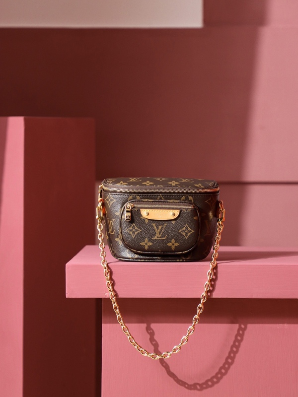 New Louis Vuitton 𝐌𝐈𝐍𝐈 𝐁𝐔𝐌𝐁𝐀𝐆 Monogram - LV M82335 Trendy Fashion PLA040