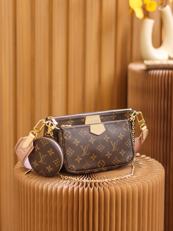 New Louis Vuitton Multi Pochette Monogram - LV M44840 M44813 Luxury Handbag PLA047