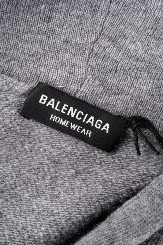 Balenciaga Logo Drawstring Hoodie
