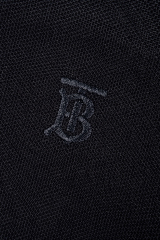 Burberry Black Collar Short Sleeve Shirt