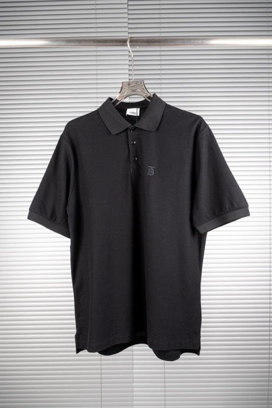 Burberry Black Collar Short Sleeve Shirt