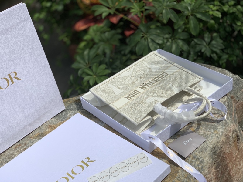Dior Oblique Embroidery Book Tote Designer Handbags - High End Fashion PDA22