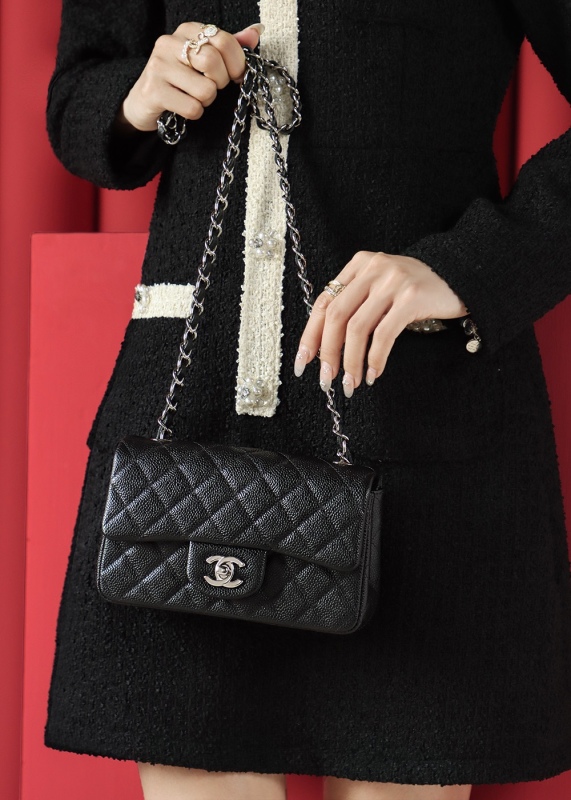 Chanel CF Classic Flap Bag Mini 20 - Caviar Leather BCA002