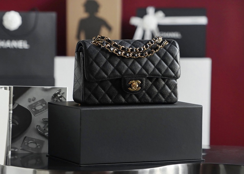 Chanel CF Classic Flap Bag Mini 23 - Caviar Leather BCA003