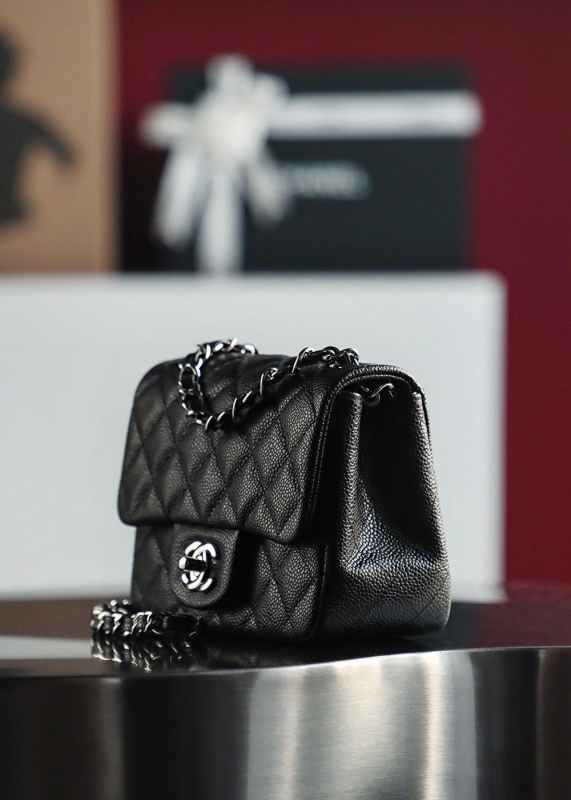 Chanel CF Classic Flap Bag Mini 17 - Caviar Leather BCA001