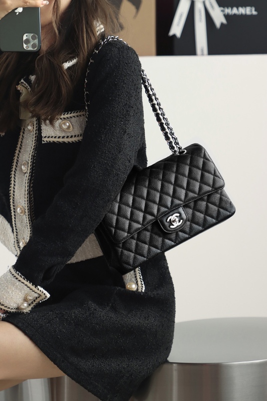 Chanel CF Classic Flap Bag Mini 25 - Caviar Leather BCA004