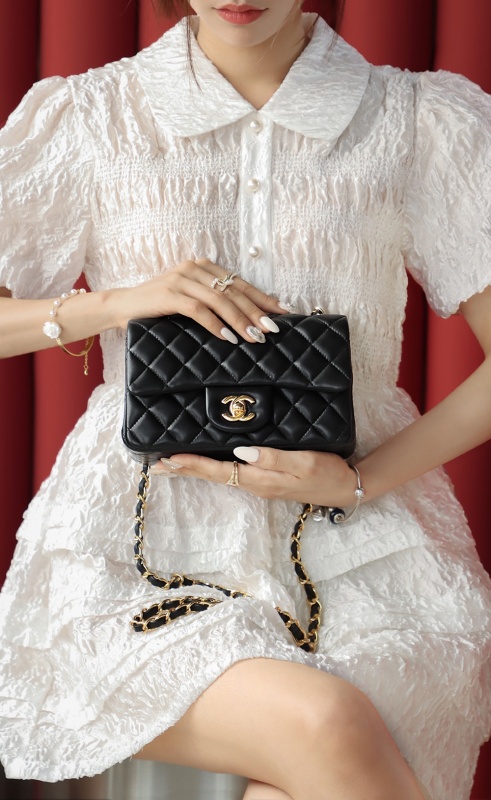 Chanel CF Classic Flap Bag Mini 20 - Soft Lambskin Leather BCA006