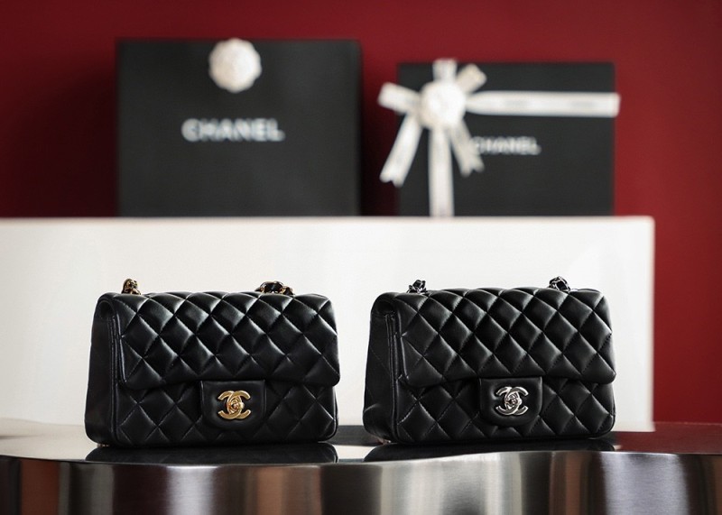 Chanel CF Classic Flap Bag Mini 20 - Lanpskin Leather BCA006