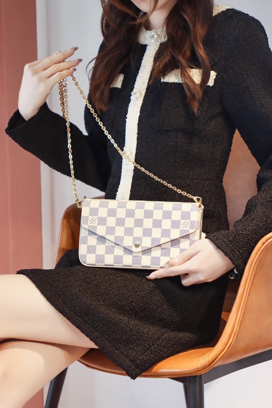 New Louis Vuitton Pochette Félicie M61276 N63032 N63106 - LV Three-in-One Chain Bag BLA019