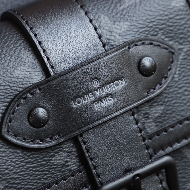 New Louis Vuitton 𝐒𝐀𝐔𝐌𝐔𝐑 Shoulder Bags - LV M45912 Sling Monogram Eclipse Canvas BLA078