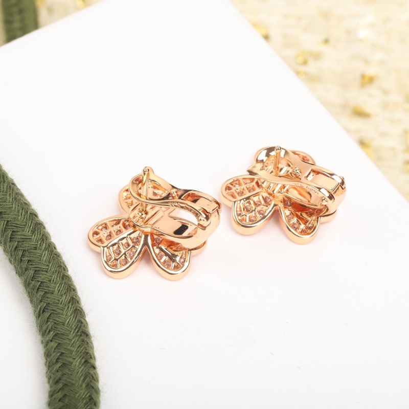 Van Cleef &amp; Arpels New Lucky Clover Earrings Ladies Fashion Sweet Temperament Luxury Brand Jewelry Party Gift JVCAE001