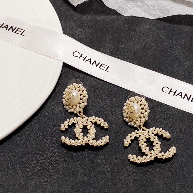 New Chanel Pearl Earrings - LADY CC Personalized Ear Studs Review JCCE001