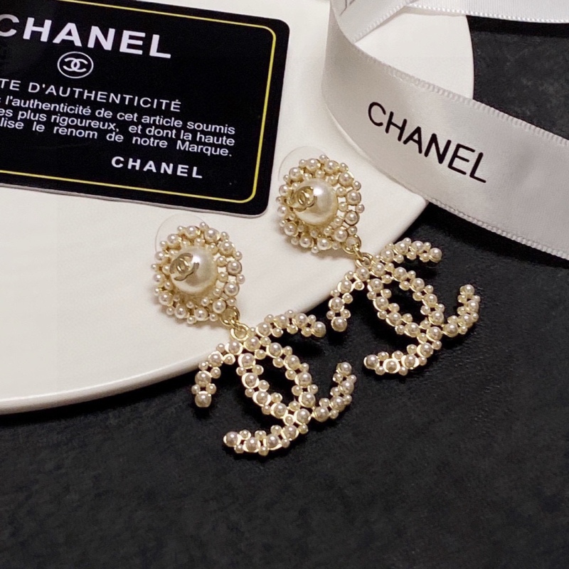 New Chanel Pearl Earrings - LADY CC Personalized Ear Studs Review JCCE001