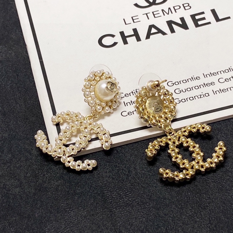 New Chanel Pearl Earrings - LADY CC Personalized Ear Studs Review JCCE001