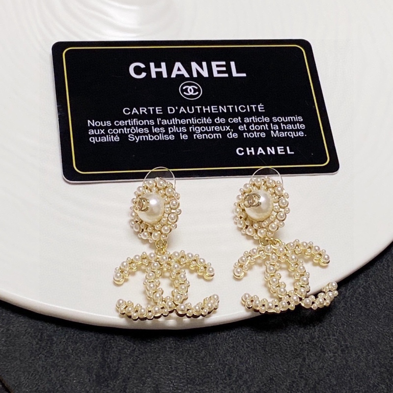 New Chanel Pearl Earrings - LADY CC Personalized Ear Studs Review JCCE001