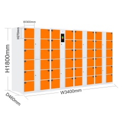 Digital Intelligent Package Locker Dry Cleaning Shop/Supermarket Metal Box Locker electronic smart storage locker machine