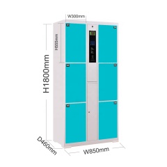 Intelligent electronic storage cabinet basketball lockers metal steel gym finger print smart locker