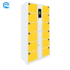 Face Recognition Electronic Locker 12 Doors Office/Station Intelligent Locker Customized