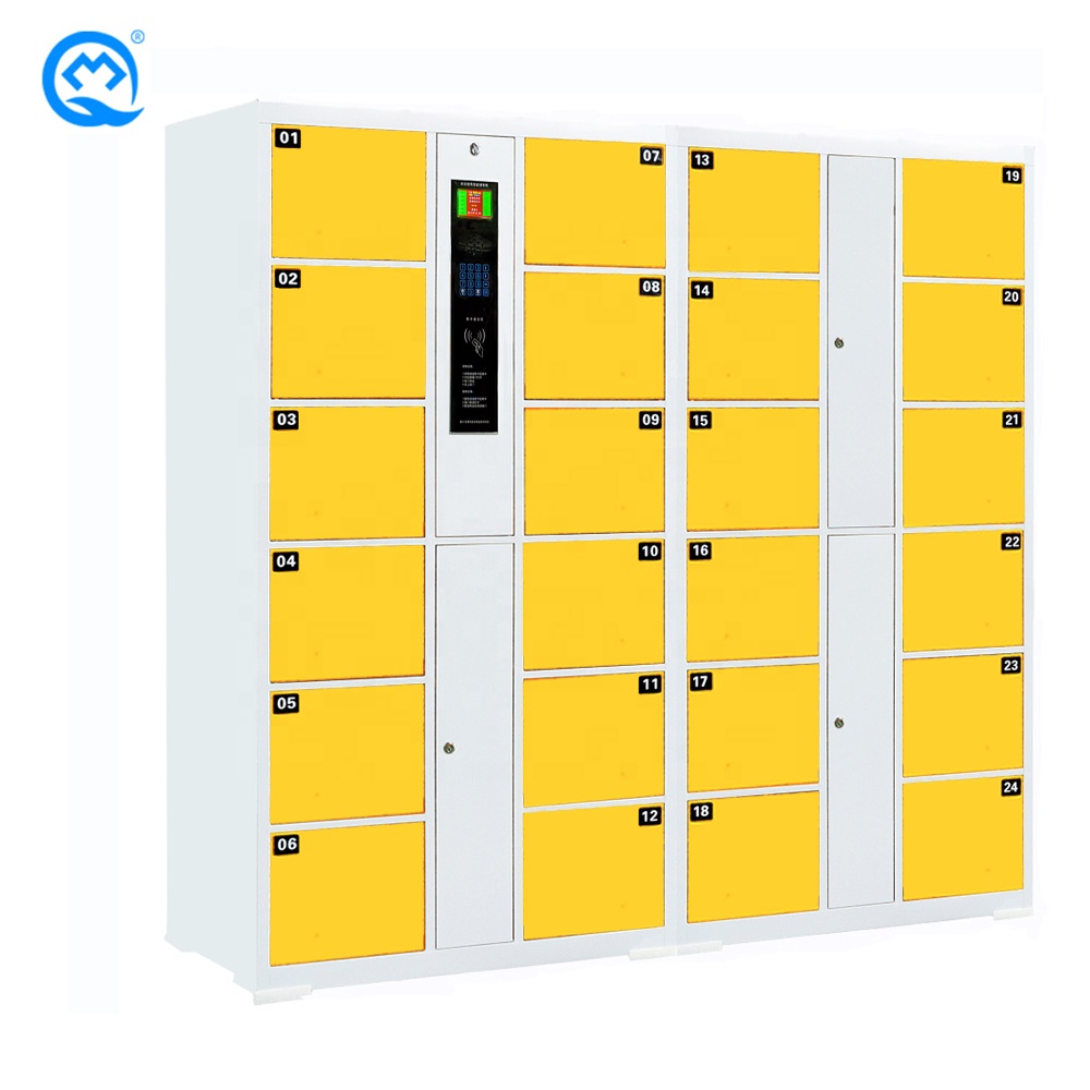 Storage metal steel coin Lockers smart cabinet school hospital swipe card locker system