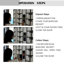 10 Face Recognition Electronic Lockers for Supermarkets and Shopping Malls