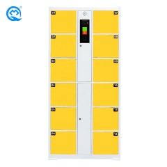 Face Recognition Electronic Locker 12 Doors Office/Station Intelligent Locker Customized