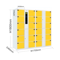 Storage metal steel coin Lockers smart cabinet school hospital swipe card locker system