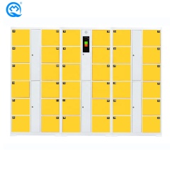 Locker 36 doors Hot Sale Face Recognition Cold Rolled Steel Golf Club / Gym Electronic Locker