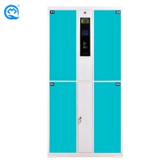 Mobile phone outdoor metal storage parcel self-cold locker machine 4 doors steel metal delivery smart locker