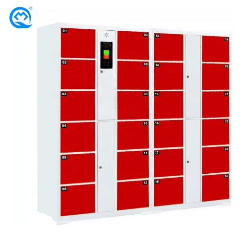 Intelligence Package Locker Cold Rolled Steel 24 Door Office/Gym Face Recognition Locker