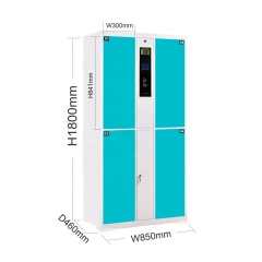 Mobile phone outdoor metal storage parcel self-cold locker machine 4 doors steel metal delivery smart locker