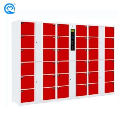 Gym electronic metal barcode lockers steel smart storage finger print luggage hot food office electronic key locker