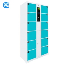 The Best Selling Bar Code metal wardrobe package Locker Supermarket 12 doors /Beauty Center Smart Electronic Locker