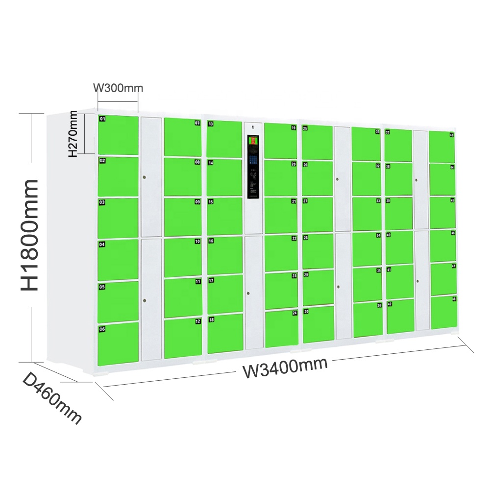 Gym School hospital digital Locker Cold Rolled Steel Swipe Identification Sky Smart Electronic Locker card operated lockers
