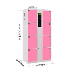 Factory Direct Sale most sold product 8 Door Card Identification Locker Library / Office Electronic kindergarten locker everpretty