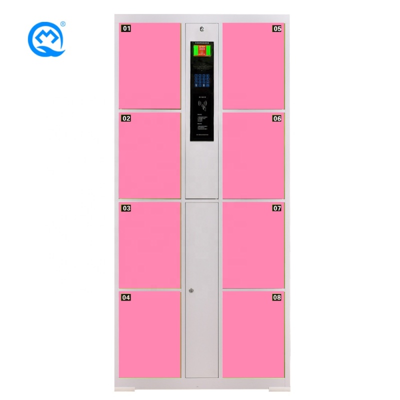 Factory Direct Sale most sold product 8 Door Card Identification Locker Library / Office Electronic kindergarten locker everpretty