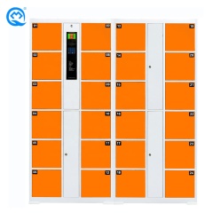 Modern New Durable Hot Sale Hospital School Airport Supermarket Orange Self Coding Identification Cold Rolled Steel Lockers