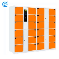 Modern New Durable Hot Sale Hospital School Airport Supermarket Orange Self Coding Identification Cold Rolled Steel Lockers
