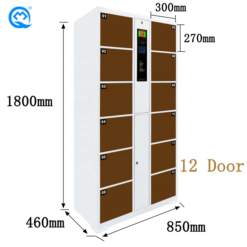 Intelligent storage cambinet self-designed Password Electronic Storage Lockers With High Security