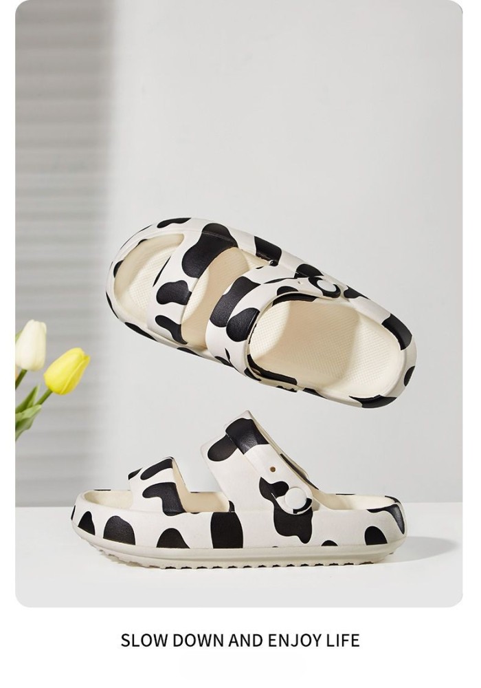 Milky Cushionaire Women's Fuji sandal with adjustable strap and super comfort