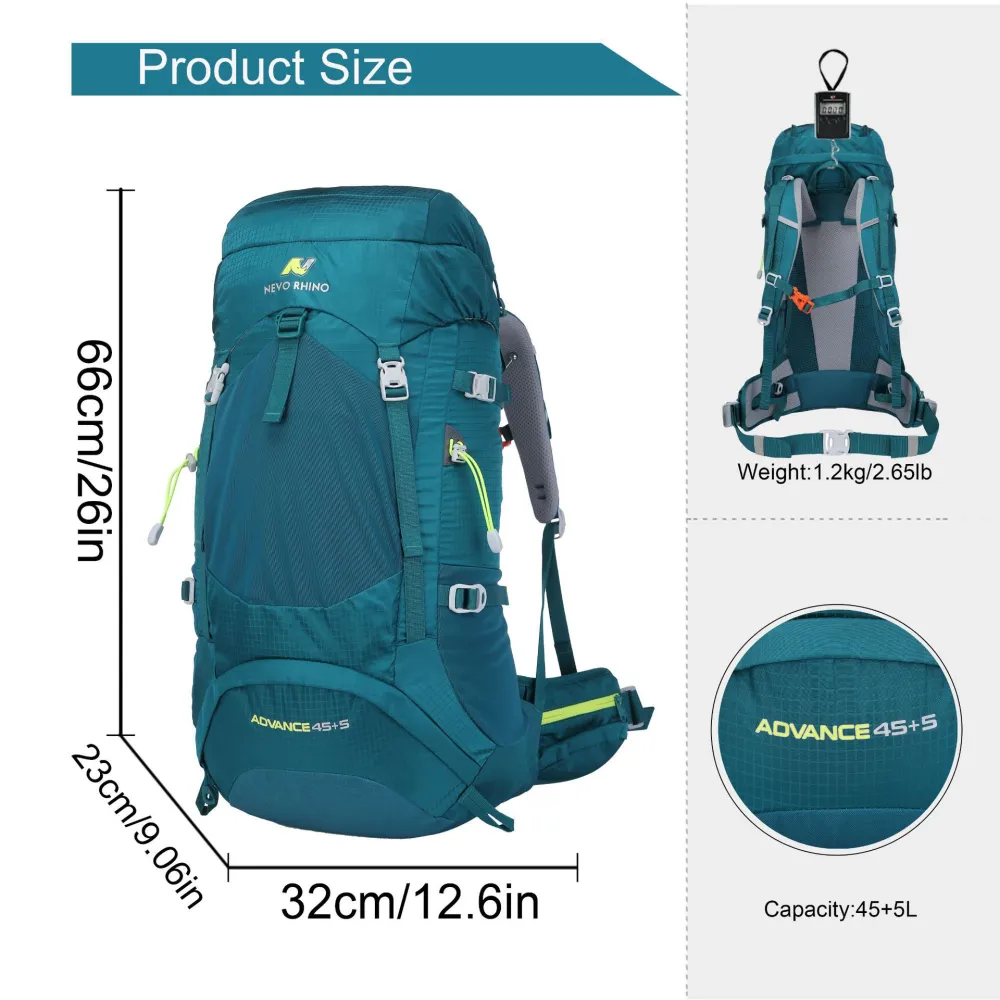Huge volume Sports Explorer Backpack Full Internal Frame - Adjustable ...