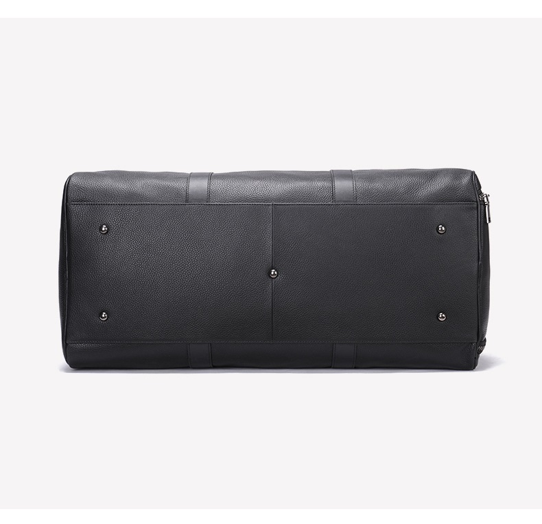 Leather duffle bags large 24 Inch Square Duffel Travel Gym Sports Overnight Weekender Leather Bag for men and women