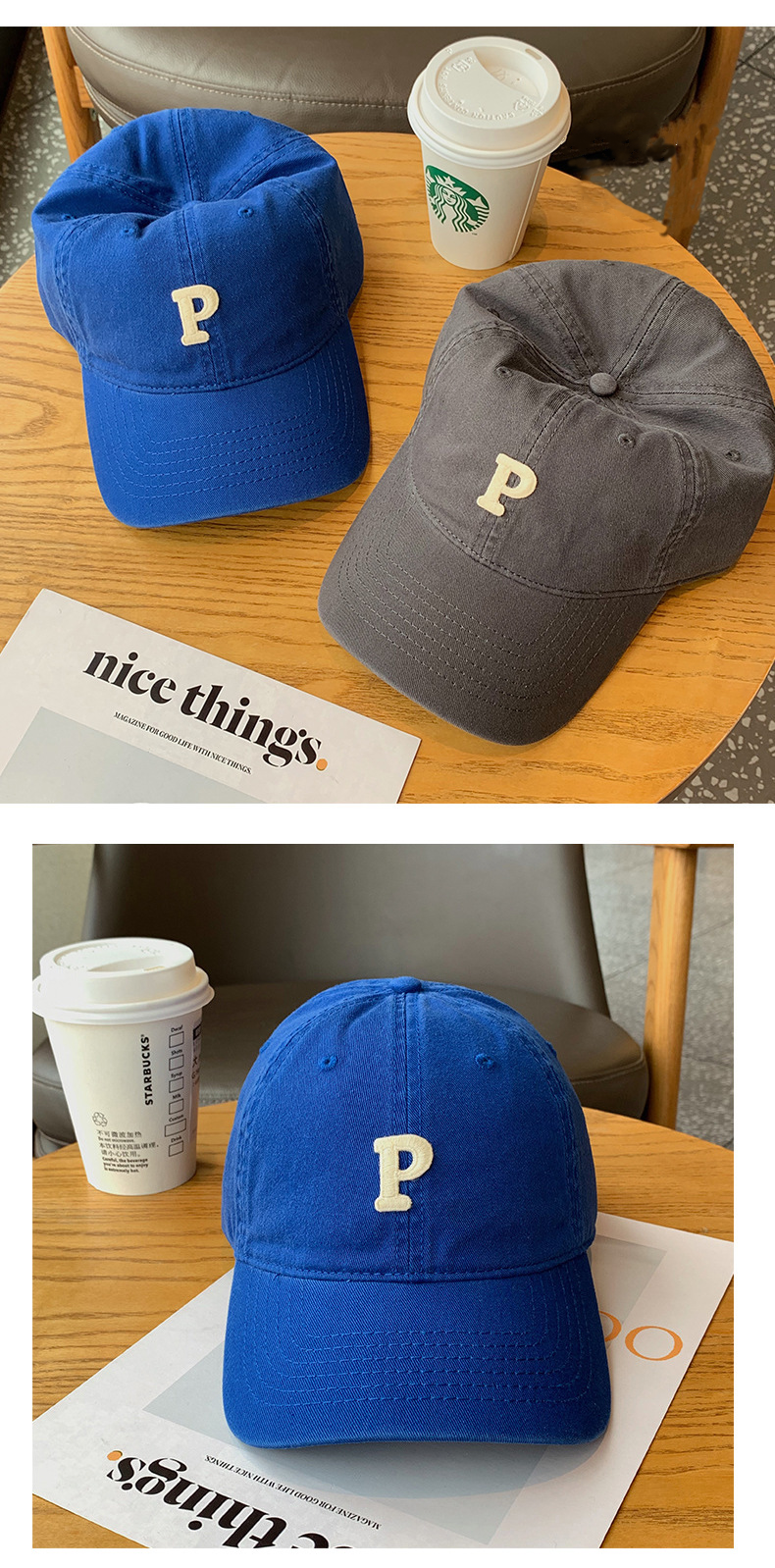 Men's and women's neutral baseball cap soft top sports cap
